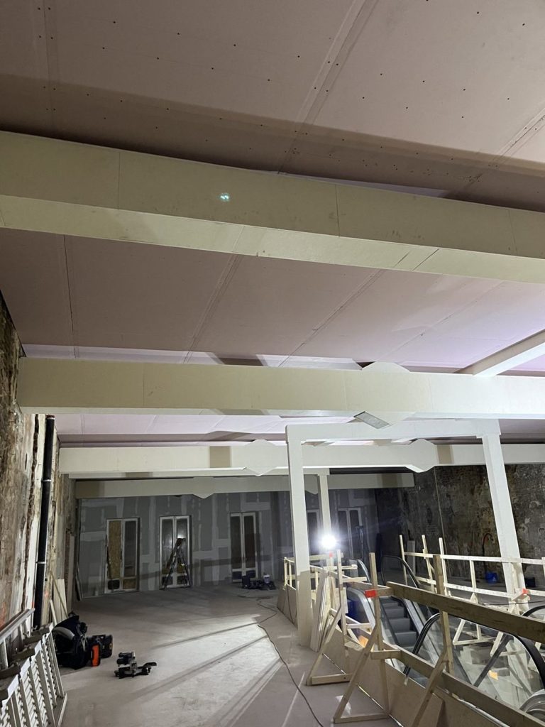 Brandwerend plafond aan de Oudegracht in Utrecht — projectfoto 1